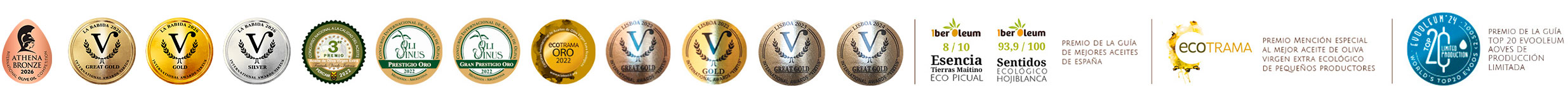 Premios - Sellos Almazara Maitino